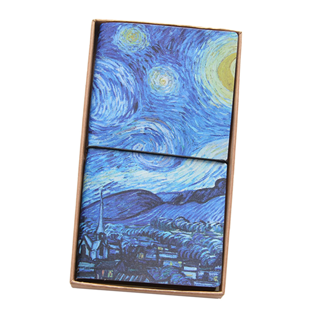 Abbracc Paper Notebook Travel Journal Book Blank Diary With Strap sky