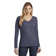 thumbnail image 1 of District T-Shirt Femme Très Important Manches Longues Col en V. DT6201, 1 of 1