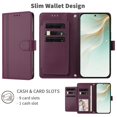 thumbnail image 3 of Book Style Wallet Cover for ASUS Zenfone 11 Ultra, Soft PU Leather, Brown, 3 of 6