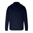 thumbnail image 3 of RXIRUCGD Hommes Décontracté Mode Uni Manches Longues Hauts Blouse Chandail à Capuchon Chandails, Marine, Taille : L, 3 of 5