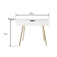 thumbnail image 2 of Bureau moderne avec rangement et miroir - Blanc, 2 of 5