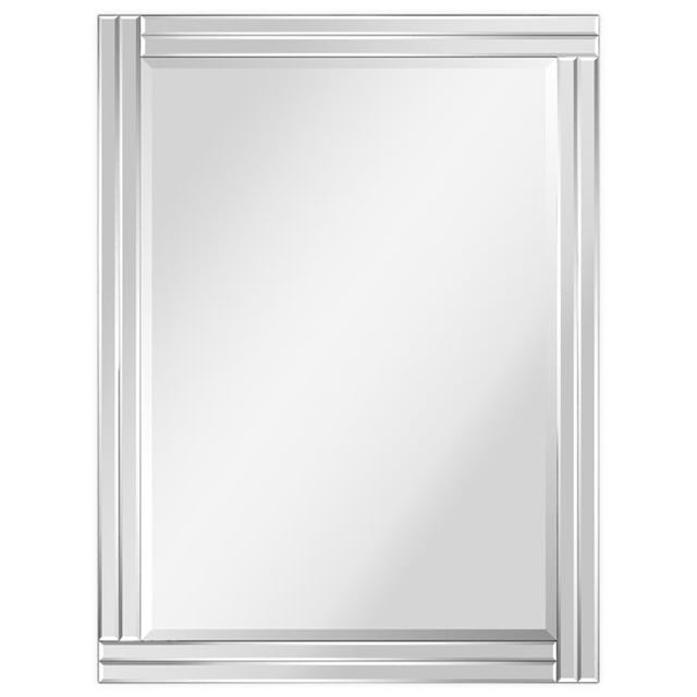 Empire Art Direct MOM-20025H-3040 Moderno Stepped Beveled Rectangle Wall Mirror
