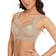 thumbnail image 4 of ManxiVoo Wireless Comfort Bras Full Coverage Minimizer with Adjustable Straps and Side Support for Everyday Wear Smooth T-Shirt Design XXXXXL Size Light Yellow, 4 of 7