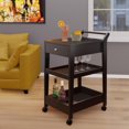 thumbnail image 3 of Jeston Entertainment Cart in Espresso Finish, 3 of 9