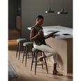thumbnail image 2 of VASAGLE Echo Collection Bar Stools Set of 2, Kitchen Counter Stools,Synthetic Leather with Stitching, Home Bar Dining Room, Easy Assembly, Forest Green, 2 of 10