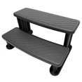thumbnail image 2 of Puri Tech Universal Spa & Hot Tub Outdoor Steps No Slip Grip Support - Light Grey, 2 of 4