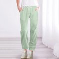 thumbnail image 1 of RXIRUCGD Shorts d'Été pour Femmes Couleur Unie à la Mode et Confortables, Vert, Taille : TG, 1 of 7