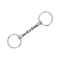 thumbnail image 1 of Horse Snaffle, Easy Installation Rust Proof Horse Bit Strong Control Stainless Steel Flexible Jointed Wearable  for Horse Farm, 1 of 8