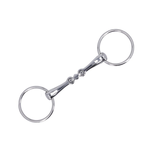 Horse Snaffle, Easy Installation Rust Proof Horse Bit Strong Control Stainless Steel Flexible Jointed Wearable for Horse Farm