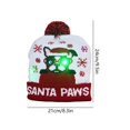 thumbnail image 3 of Christmas Decor Knitted Christmas Hat Cartoon Pattern Light Flashing Cap LED New Year  Gifts, 3 of 4