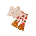 thumbnail image 3 of goowrom Bébé Fille Halloween Ensemble Imprimé Tournesol Citrouille, 3 of 10