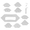 thumbnail image 1 of Corner Radius Jig, Woodworking Tools Strong And   Aluminum Alloy Table Corner Radius Jig Set, DIY For Wooden Decoration, 1 of 8