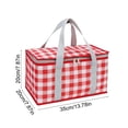 thumbnail image 3 of UsRHHA Foldable Cloth Picnic Basket Large Capacity, Hand Carry Storage Basket for Outdoor Garden Vegetable, Tableware Storage Basket Spring Trip, 3 of 6