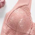 thumbnail image 5 of AherBiu Plus Size Bras for Women Front Closure No Underwire Lace Solid Color Bralettes Full Coverage Push up Bras, 5 of 5