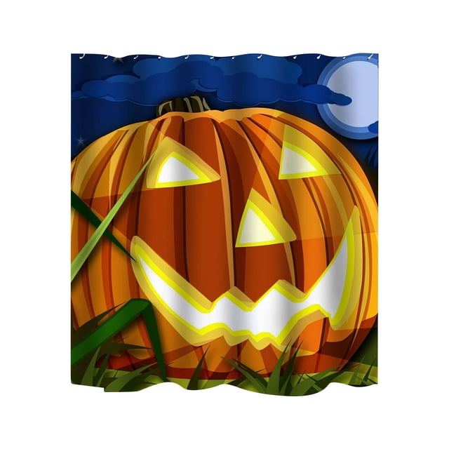 Halloween Shower Curtain for Bathroom 59 in x 71 in Polyester Digital Printed with Metal Grommets