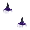 thumbnail image 2 of Baohd Exquisite Witch Hat - Lightweight And Durable For Halloween Cosplay Halloween Cosplay Party Hat purple 2Set, 2 of 6