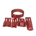 thumbnail image 2 of Garden Tool Belt Hammer Loop Multi Pockets Heavy Duty Tool Belt Red-brown, 2 of 8