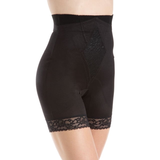 Gaine pour Femmes Rago 6206 Diet Minded Sans Roulis Taille Haute Jambe Longue (Noir 3X)