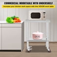 thumbnail image 2 of VEVOR Table de Travail de Traiteur en Acier Inoxydable 12x24 Pouces Table de Travail Commerciale avec 4 Roues Établi de Préparation des Aliments Commerciale avec Tablette de Réglage Flexible pour Table de Préparation de Cuisine, 2 of 9