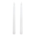 thumbnail image 4 of Flameless Taper Candles , 2pcs Long Battery Life Romantic LED Candle Sticks Battery Powered  For Children For Festival For Birthday Party White Shell, 4 of 8