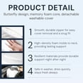 thumbnail image 3 of Pillows, Neckhaven Pillow Hospitality Collection, Premium Necks & Posture Support, Ergonomic Memory Foam Pillows, Contoured Support Pillow for Side Back Stomach Sleepers (Blue), 3 of 7