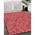 thumbnail image 3 of Ahgly Tapis Rectangulaire Lavable en Machine Intérieur Transitionnel Rouge Cramoisi, 5 Pieds x 7 Pieds, 3 of 7