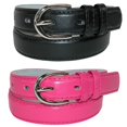 thumbnail image 1 of CTM® Ceinture Habillée en Cuir de Base pour Enfant (Lot de 2 Couleurs), 1 of 3