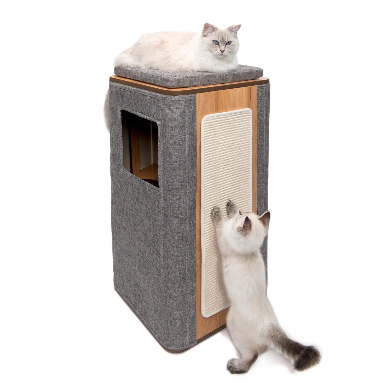 Catit Vesper Cubo Tower Cat Furniture, Stone