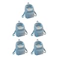 thumbnail image 1 of Decodeary Durable Backpack For School And Travel Comfortable And Sturdy Fashion School Bag light blue 5Set, 1 of 6