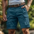 thumbnail image 1 of LIBRCLO Shorts Cargo pour Hommes avec Multiples Poches, Légers, Décontractés, de Plein Air, de Travail, pour la Randonnée et le Golf, 1 of 6