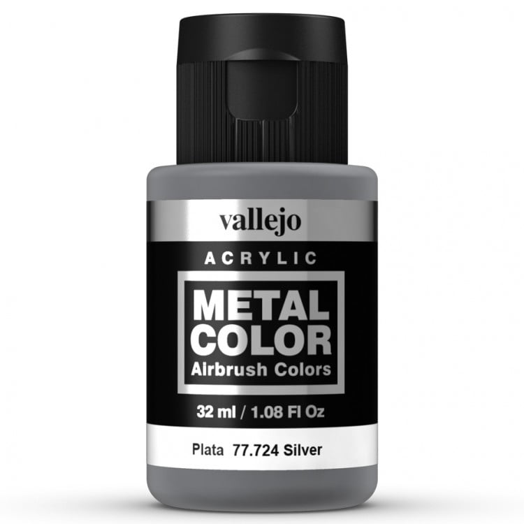 Acrylicos Vallejo VJP77724 32 ml Silver Metal Color Paint