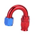 thumbnail image 3 of Aluminum Alloy Red Blue Oil Line End Fitting Adapter for PTFE Fuel Hose, Adjustable, Strong Retention, Integrated Design, 3 of 8
