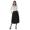 thumbnail image 2 of Moomaya Jupes en Jersey pour Femmes pour Femmes Unies Longueur Genou Évasées Extensibles Jupes d'Été - 8BY, 2 of 7