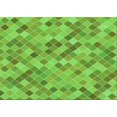 thumbnail image 1 of Ahgly Tapis Rectangulaire Lavable en Machine Intérieur Transitionnel Vert Émeraude, 2 Pieds x 5 Pieds, 1 of 7