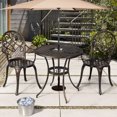 thumbnail image 3 of Patiojoy Ensemble de 3 Chaises de Salle à Manger en Aluminium Coulé pour Patio, 3 of 8