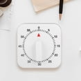 thumbnail image 3 of Kitchen timer, mechanical kitchen timer, analog timer, timer, reminder, timer, white, 1 piece, egg timers, 3 of 4