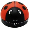 thumbnail image 1 of Jinsinto Red Dollar Mechanical Kitchen Timer, 60-Minute Wind Up Dial Rotating Countdown Egg Reminder(Red), 1 of 5