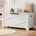 thumbnail image 2 of BeesClover Coffre de Rangement, Banc de Rangement pour Jouets en Bois, Coffre à Jouets Moderne à Couvercle Relevable avec Charnière de Sécurité pour Entrée, Chambre, Salon, Supporte 300 Lb et Assemblage Facile, 2 of 7