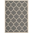thumbnail image 2 of Safavieh Courtyard Polypropylene Small Rectangle Rug CY6914-246-4 in Anthracite and Beige, 2 of 6