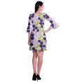 thumbnail image 4 of Moomaya Robe Courte Imprimée pour Femmes, Manches Évasées, Coupe Droite, Robes pour Femmes, Vêtements d'Été Décontractés, 4 of 6