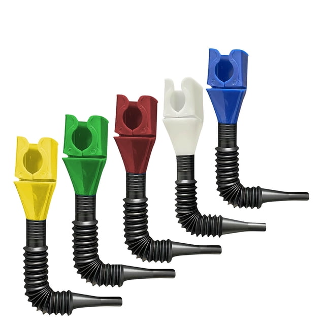 Yhmxh 5pcs Convenient Buckle Funnel Gasoline Engine Oil Thickened Mouth Refueling Funnel Self-driving Emergency Tool