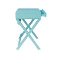thumbnail image 4 of Linon Peggy Two Drawer Writing Desk with X Frame in Blue Painted Wood, 4 of 14