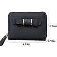 thumbnail image 3 of Coofit Mini Portefeuille Mode Mignon Nœud Papillon Porte-Monnaie Porte-Cartes pour Femmes, 3 of 8