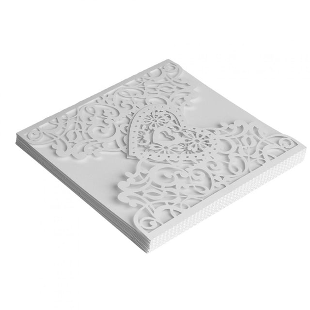 Fyydes 10Pcs/Set European Style Carved Personalized Business Wedding Invitation Cards Party,Wedding Invitation Cards, Wedding Invitation Card Set