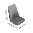 thumbnail image 3 of Dining Chair Slipcover Stretch Elastic Chair Cover Polyester, 57x48x45cm for Kitchen Living Room, Washable Pet-Friendly Protector, 1 Pack, 3 of 6