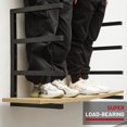 thumbnail image 3 of Wood Organizer and Lumber Storage Rack Wall Mount Heavy Duty Metal Shelf with Level Max lbs Indoor & Outdoor Use Orange, 3 of 6