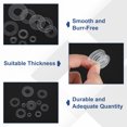 thumbnail image 4 of 150 Pcs M4 Laveuse Plat PVC Clair 4mm ID 9mm OD 1mm Épais, 4 of 6