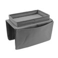 thumbnail image 3 of Sofa Tray, Ample Space Couch Arm Table Foldable  For Home Grey, 3 of 8