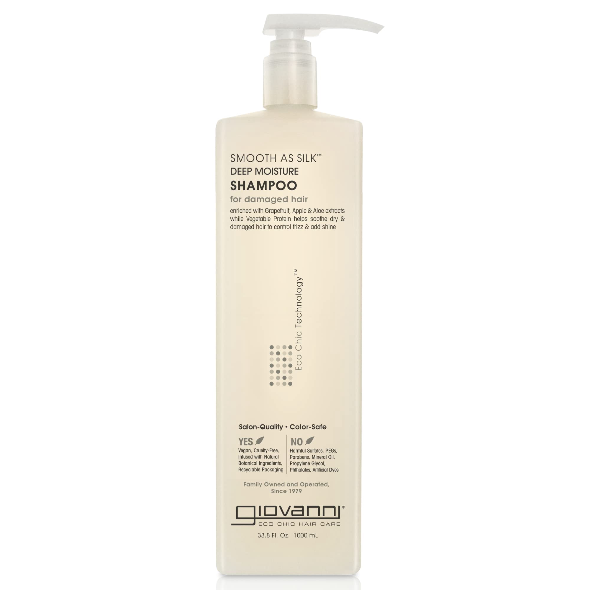 Giovanni Smooth As Silk Shampooing Hydratation Profonde 33,8 Onces Liquides
