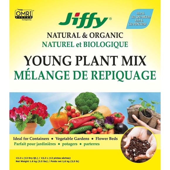 Jiffy Natural & Organic Young Plant Mix